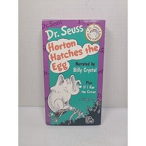 Dr Seuss Horton Hatches the Egg VHS Video Tape Billy Crystal If I Ran the Circus